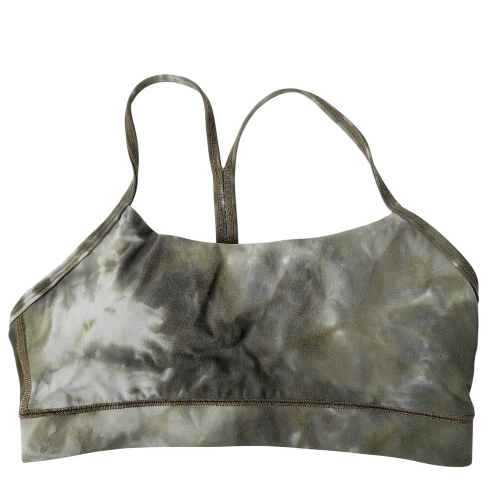 Born Primitive Sports Bra Small Womens Green Tie Dye Activewear Padded Racerback